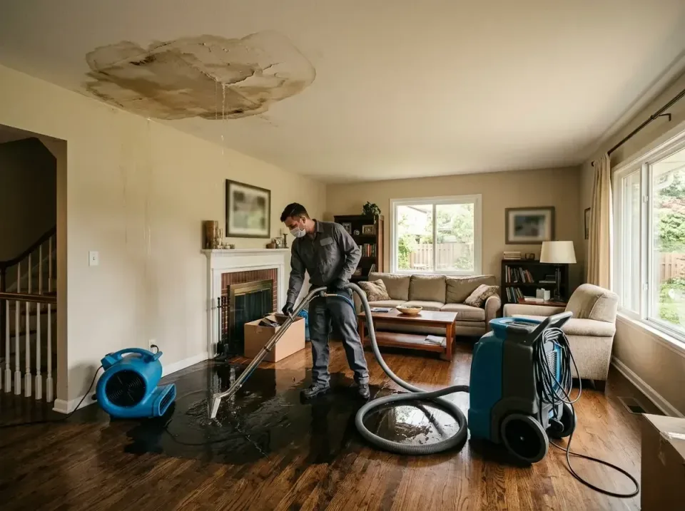 attic-pipe-burst-ceiling-drip-008 — frequently asked questions, Water Damage Restoration & Carpet Care in Gardiner, ME
